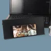 フック1 PC 33x14cm調整可能ラックテレビモニターオーガナイザースクリーントップストレージシェルフホームオフィス多機能