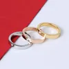 Love Screw Ring Engagement Rings voor mannen en vrouwen Klassieke luxe designer sieraden