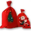 Bijoux Pochettes Creative Non-Tissé Décoratif Bonbons Cadeau Sac Boule Décoration De La Maison Mignon Père Noël Sac À Dos Festif Fête De Noël Fournitures