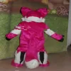 Costume da mascotte Husky rosso di pelliccia lunga di pelliccia sexy di Halloween vestito da adulto per cani lupo volpe costume da gioco vestito da ragazza