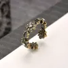 Luxury Designer Band Rings Fashion Crystal Rhinestone Ring Women Men Adjustable Rings Engagement Wedding Jewelry2511