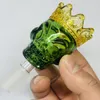 Tazón de cristal con forma de calavera, 14 mm, 19 mm, tamaño GRANDE, estilo calavera, accesorios para fumar con corona, cuencos para Bong, accesorio para fumar