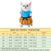 Katzenkostüme Haustier Hund lustige Kleidung Hunde Cosplay Kostüm Halloween Weihnachten komische Outfits mit Perücken Set Festival Party Kleidung