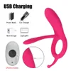 Beauty Items OLO Remote Cock Ring Klitorisstimulator Erwachsene sexy Spielzeug für Paare 10 Geschwindigkeit Penisringe Vibrator Prostata-Massagegerät für Männer