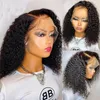 Krótki bob peruka perwersyjna koronkowa koronkowa peruka z przodu ludzka włosy peruki Pixie curls kobiety z włosami dla dzieci naturalna linia włosów 13x4x1