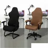 Chair Covers Jacquard Gaming Er Home Office Elastic Armchair Seat Ers For Game Hall Computer Chairs Slipers Drop Delivery Garden Tex Dh4Mo