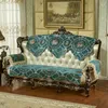 Stol täcker högkvalitativ soffa slipcover grön sammet 1/2/3 sits möbler slipcovers soffa chaise lounge protector handduk