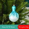 Party Decoratie Blue Glass Ornamenten Kerst Tree Decorations for Home Indoor Ocean Animal Series Xmas Holiday Decor 2023 Nieuweheden