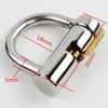 D Ring PA Lock Glans Piercing Chastity Devices Male Penis Harness Restraint Leasches Montering Punktering BDSM för större modell214m