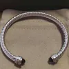 Luxury Design Bracelets 5mm Stackable Bangle for Women Bridal Wedding Cubic Zircon Open Dubai Bracelet Party Jewelry