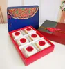 Scatole Mooncakes regalo di carta in stile cinese tradizionale Scatola di imballaggio per torte di carta per feste di nozze SN554