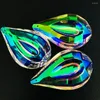 Lustre cristal AB-couleur cristaux suspendus prisme Suncatcher pendentifs pièces de lampe bricolage maison mariage décor accessoires 75mm