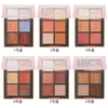 Eye Shadow Makeup Palette 6Color Blush Powder 2 Color Eyeshadow Pallete Eyeshadow Shimmer Lasting Natural Eyes Cosmetic