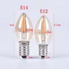 E14/E12 C7 Led Bulb 0.5W Lamp Filament Light Chandelier Edison Bulbs
