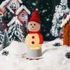 Nachtlichten Led Snowman Light Creative Christmas Timing Roterend Luminous voor huizendecoratie Geschenken Nachtlicht