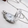 New style quartz movement large white steel Roman necklace retro jewelry whole fashion watch watch sweater chain pocket watch238h