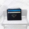 Кошельки Designer 2023 Женские Мужские Re-Edition Triangle Card Holder Кошельки Кошельки Luxurys Vintage Wallet Leather Retro Оптовые держатели qwertyui879 122422H