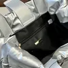 Baumwollstoff -Einkaufstasche große Kapazität Einkaufstaschen Designer Modebrief Leder tragbare Handtasche Geldbörse HaSp Interior Zip Pocke196y