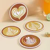 Tafelmatten Koffie beker Mat Mocha Patroon Non-Slip Placemat PVC Pot Tea Milk Mug Pad Home Decor