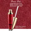 Brillo de labios Brillo Líquido Lápiz labial Brillo de diamante Metálico Impermeable Maquillaje brillante de larga duración