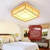 Plafondlampen Chinese stijl houten licht woonkamer decoratie led lamp Japanse tatami eetgelichting houten houten