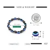 Beaded Energy Magnetic Hematite Blue Evil Eye Strands Bracelet Women Power Healthy Black Gallstone Chains Bangle For Men Drop Delive Dhzme