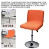 Stoelhoezen Bar Cover Stool Stools met Backlest Pub Swivel Barstool Protector For Short Back Herbruikbaar Living