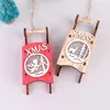 Christmas Decorations Wooden Sleigh Combination Pendant Gift Tree Decoration Small Decor