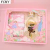 Kawaii Notebook Diary for Girl Women Handbook Tool Standser and Paper Tape Get Daily Planner Gift