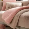 Stoelbedekkingen schapenvacht pluizige pluche zachte l vorm bankkap voor woonkamer luxe lounge slipcover bont matten laken