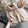 Шарфы 2022 Кашемир зимний шарф роскошный дизайн женщин.