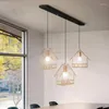 Chandeliers Nordic LED Pendant Lamp Lights Restaurant Creative Cage/House Chandelier Loft Hanging Minimalist Lighting Light Fixtures