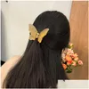 Hair Clips Barrettes Super Fairy Butterfly Clip Shark Female Summer Back Of Head Small Headdress New Drop Delivery Jewelry Hairjewe Dhdnx
