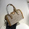 Designer Barrel Bag Dames Schoudertassen Cross Body Handtas T Mono Jacquard Boston Luxurys Burch Luxurys Designers Handtassen Crossbody Tote