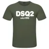 DSQ2 Cotton Cloth Men Men Summer New Cotton Letter Printing Fashion T-Shirt Lovers Rould Rece