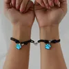 Urok bransolety 2pcs/para dopasowanie Butterfly Charms