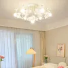 Chandeliers Nordic Light Luxury Bedroom Romantic Flower Dining Table Hanging Lamps Simple Modern Home Decor Petals Chandelier