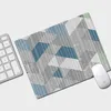 Petit tapis de souris de bureau 26x21cm, tapis de jeu pour Gamer, clavier à rayures géométriques, coussin de bureau pour tablette, PC et ordinateur portable