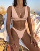 Zweiteiliger Damen-Badeanzug, mehrfarbig, reine Farben und Drucke, Design-Bademode, qj2025, Sommermode, sexy, sportlicher Strandanzug, Urlaubs-Badeanzug