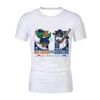 Srex мужские футболки мужские футболки летний стиль 3d цифровая печать и женская футболка мультфильм аниме повседневная оверсайз 6xl с круглым вырезом с коротким рукавом