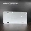 US Warehouse 12x6Inches sublimering metallbil registreringsskylt v￤rme￶verf￶ring tom f￶rbrukningsvaror tryckning DIY aluminiumplatta z11