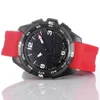 2023 U1 top-klasse AAA hele touch-expert Solar Racing T091 Black Dial Chronograph Quartz Red Rubber Strap Implementatie Clasp Men Watch polshorloges 243N