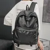 Zaino da uomo casual moda Borse per laptop di grande capacità Zaino da uomo Borsa da viaggio in pelle PU Zaini maschili Borsa da scuola per studenti 230411