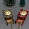 Christmas Decorations Wooden Sleigh Combination Pendant Gift Tree Decoration Small Decor