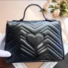 2022 Fashion Marmont Women Luxurys Designers Väskor Verkliga läderhandväskor Kedjan Kosmetisk Messenger Shopping axelväska Totes Lady Wallet Purse G Marment