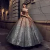 Sukienki swobodne luksusowa suknia balowa długość podłogi szczupła sukienka ślubna elegancka vintage marzycielski gradient seksowna katedra w szyku dekoltowej księżniczka