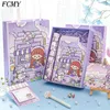 2022 NUOVO notebook Cine Creative Hand Ledger Box set di box giapponese Bag Antique Girl Heart Student Planner