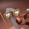 Orecchini per borchie Bohemia Fashion Big Gioielli Vintage Gold Heart Pearls Old Design Party Fine