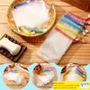 Rete di nylon della maglia della borsa della maglia del sapone di modo per la pulizia schiumosa delle borse della rete del sapone da bagno Colore casuale