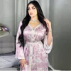 Ethnic Clothing Dubai Print Plus Size Muslim Women Dress Jalabiya Saudi Arabia Kimono Islamic Dating Evening Pakistani Ramadan